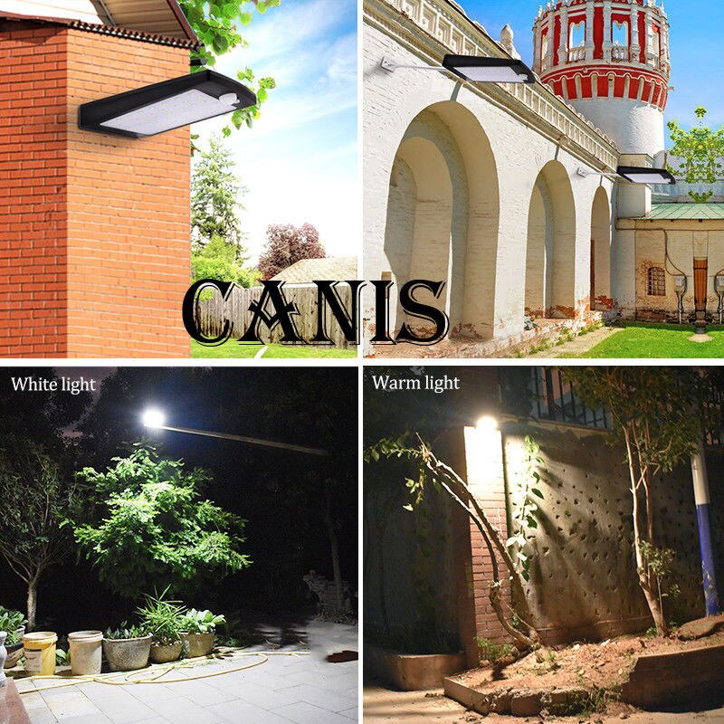 48 LED Solar Power Motion Sensor Security Lamp Garden Street Waterproof Light