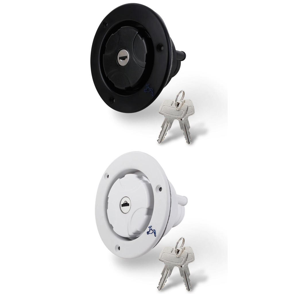 Fresh water inlet locakable supplied with two keys suitable for most fresh water inlets on motorhomes caravans and boats