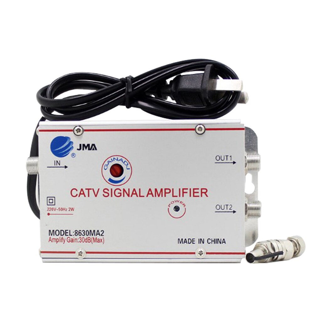 2/3/4/6/8 veis 20db catv kabel tv splitter forsterker tv antenne signal forsterker booster splitter: 1 in 2 ut