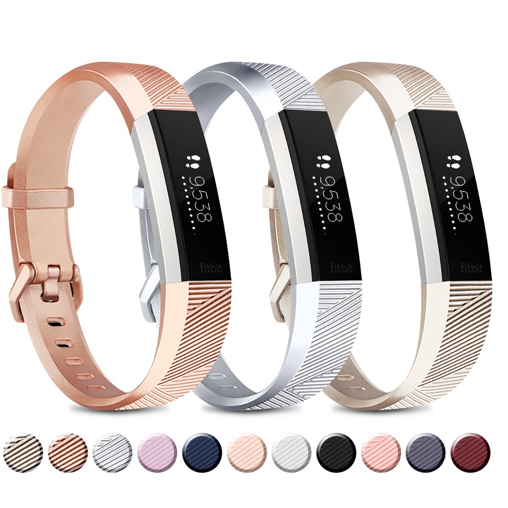 Correa ajustable de silicona suave de para Fitbit Alta HR, pulsera deportiva, Fibit Alta HR