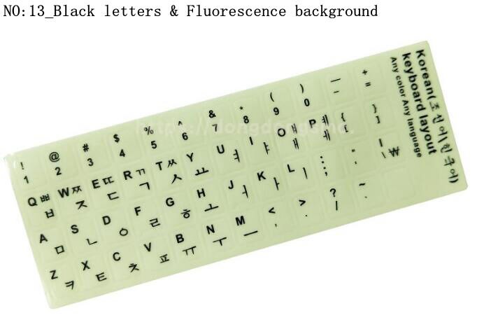 ! Korean keypad label stickers, Eco-environment Plastic Korean keyboard stickers for Laptop/computer