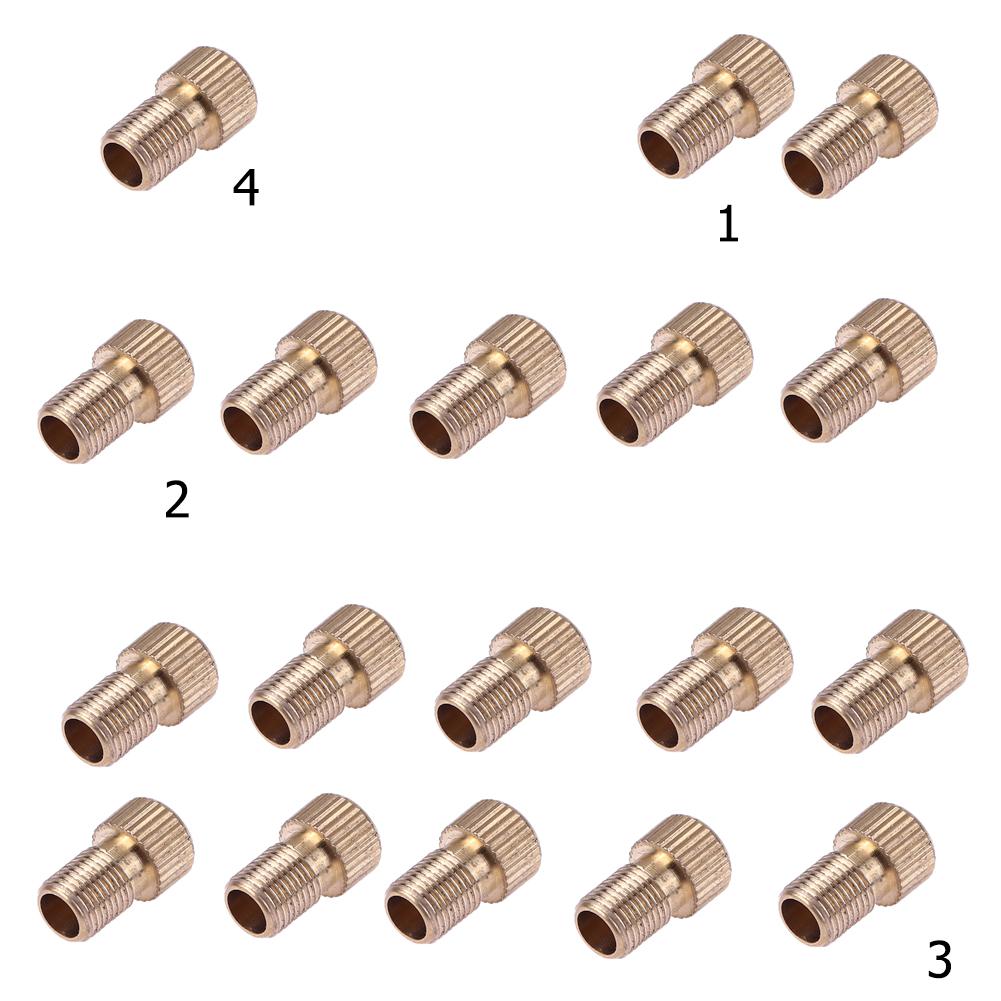 1/2/5/10pcs Bicycle Pump Tire Valve Adapter Convert Aluminum Alloy Tire Bike Air Valve Adaptor Wheels Nozzle Cycling Accessories