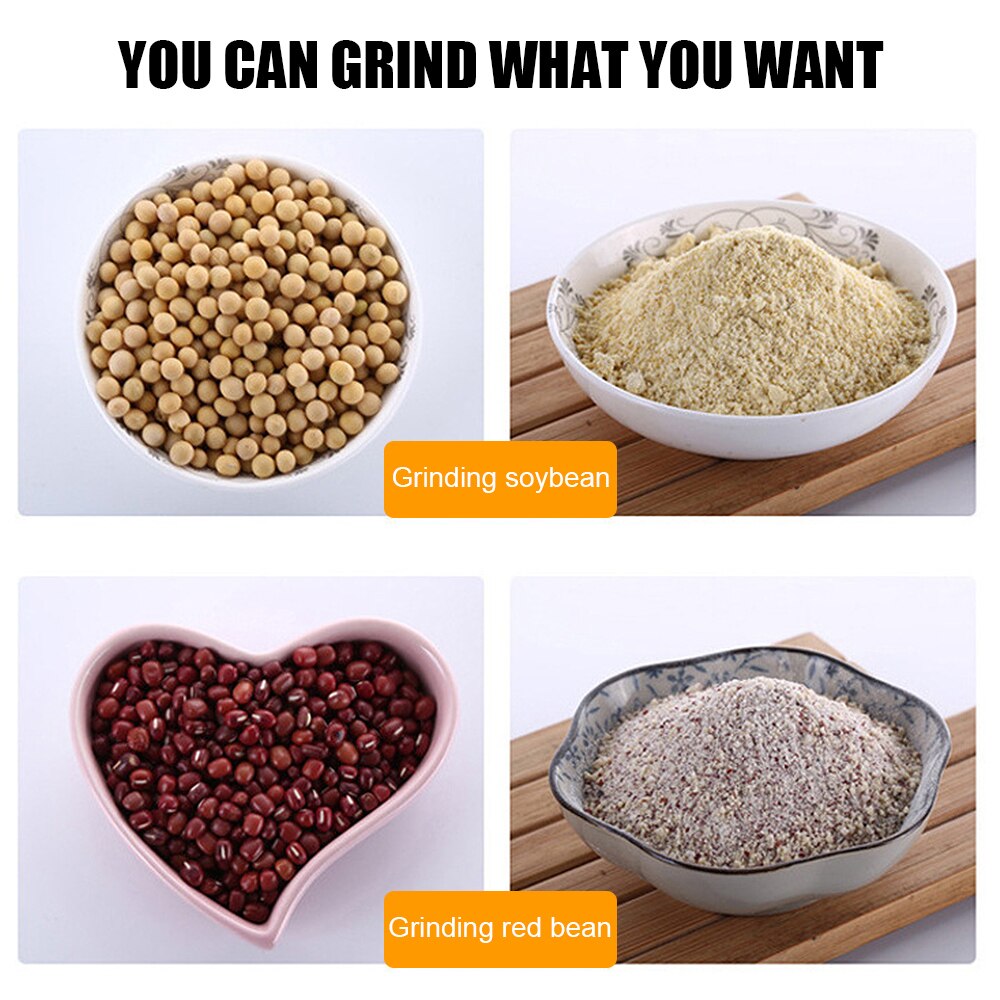 Máquina trituradora de granos, trituradora de granos, nueces, especias, cocina, multifuncional, cuchillas picadoras de café, molinillo de café eléctrico para el hogar