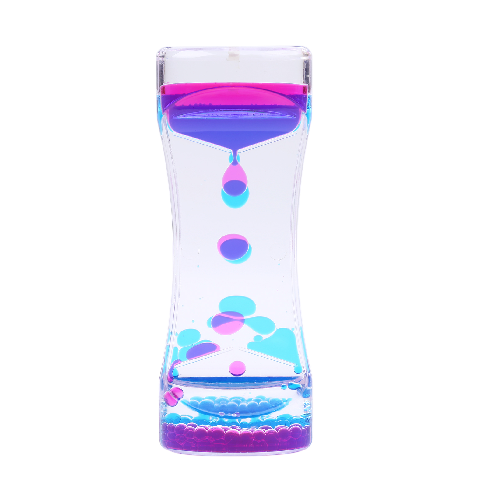Liquid Timer visual Sensory Toy Autism Sedation Special Visual Timer Hourglasses Liquid Motion Needs Oil Floating Glass: 1