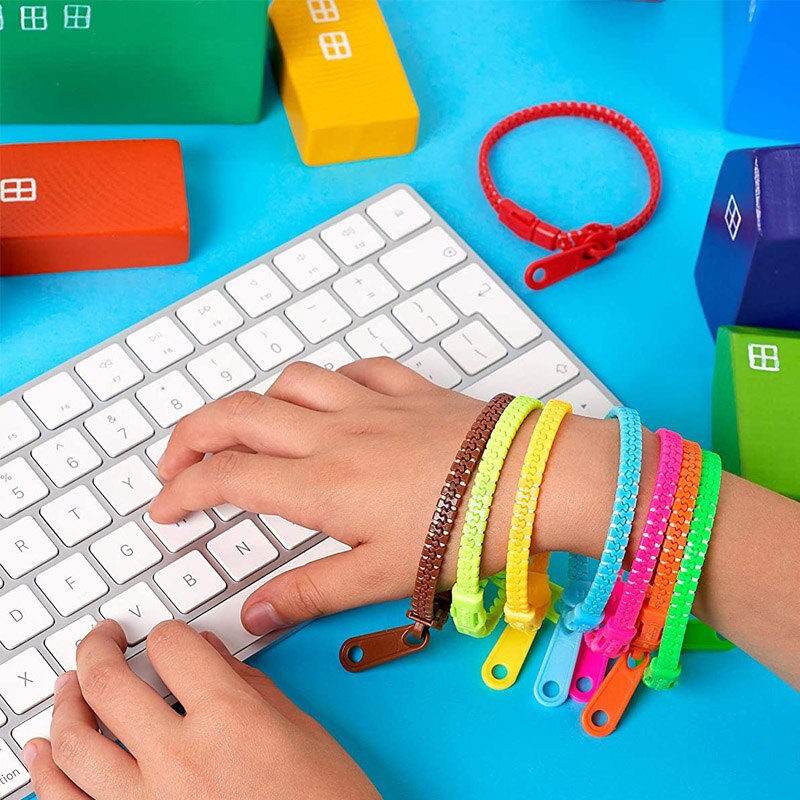 Zipper Bracelet Tangle Fidget Toy Anxiety Autisme Speelgoed Objet Satisfaisant Anti Stress Zabawki Antysresowe Birthday