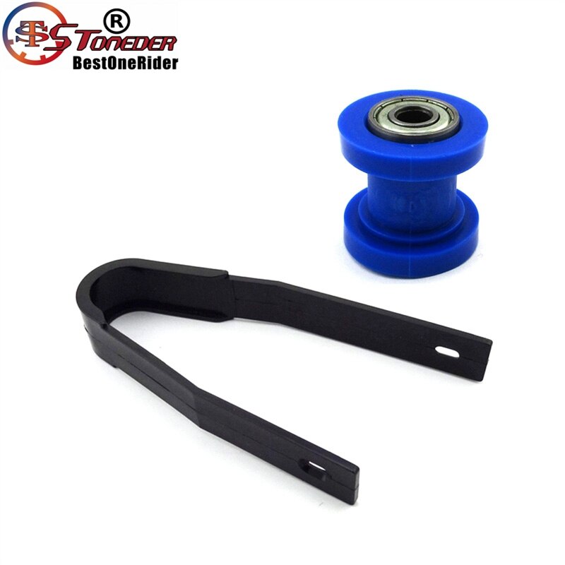 STONEDER Blue 8mm Chain Roller + Slider For Pit Dirt Trail Motor Bike Motocross