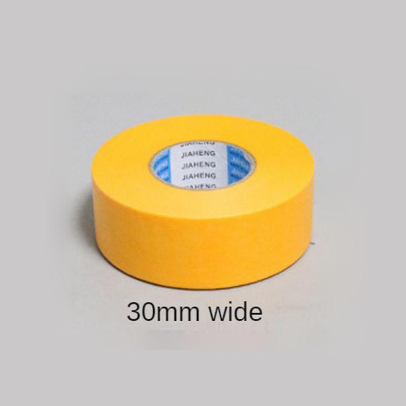 Nastro adesivo per mascheratura giallo da 50M nastro adesivo per mascheratura carta testurizzata decorazione per vernice per auto strappo senza cuciture per nastro per pittori: Rosso