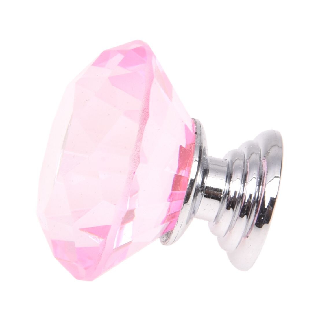 Handles door Crystal knobs cabinet drawer furniture closet Cabinet 30 mm Knob - pink