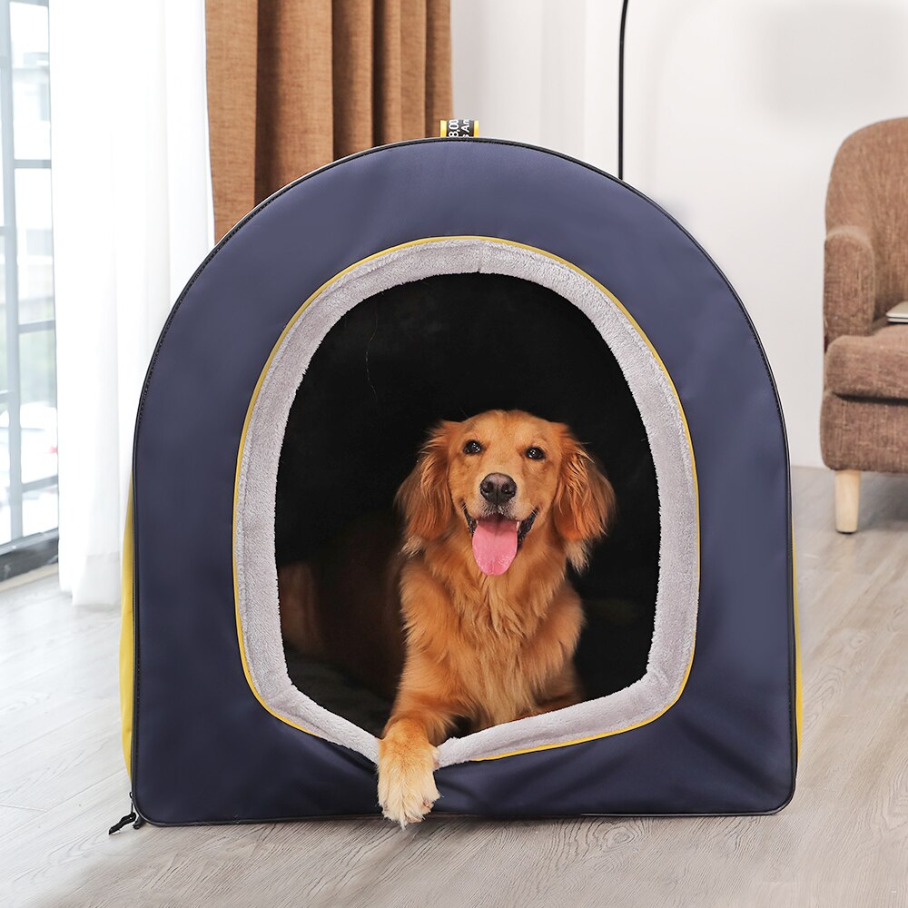 Hoopet Haustier Großen Hund Bett Zelt Haus Warme Weiche Nest Welpen Zwinger Sofa Katze Haus Katze Schlafsack Bett