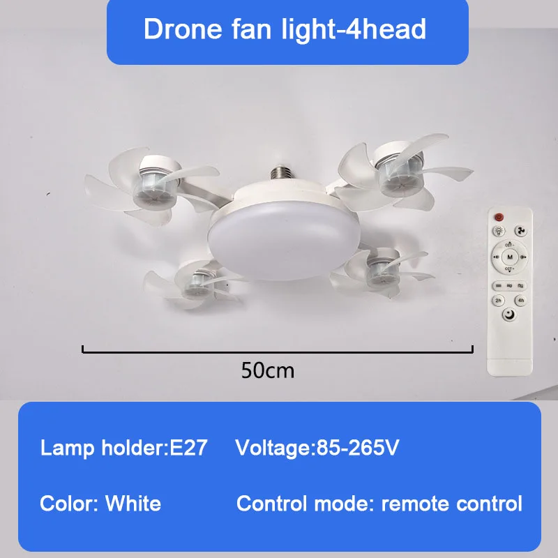 Lámpara de techo moderna y creativa con Motor CC de suelo bajo, 50-60W, con Control remoto, ventilador de techo silencioso Simple con luces LED, decoración del hogar: Oro