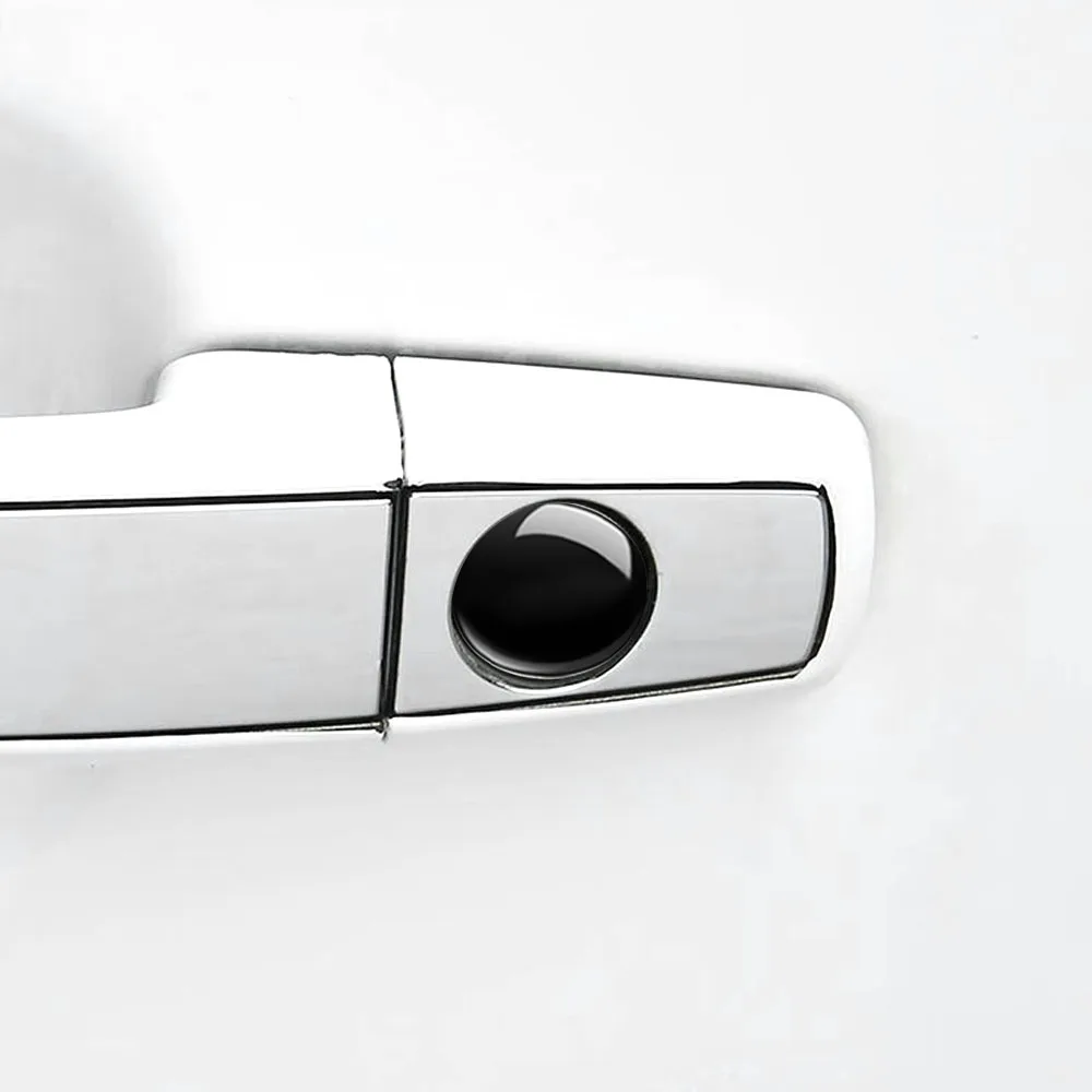 Car Door Lock Hole Sticker Door Keyhole Trim Protective Stickers 4Pcs Decoration Cover Ring Protection Auto Door Accessories
