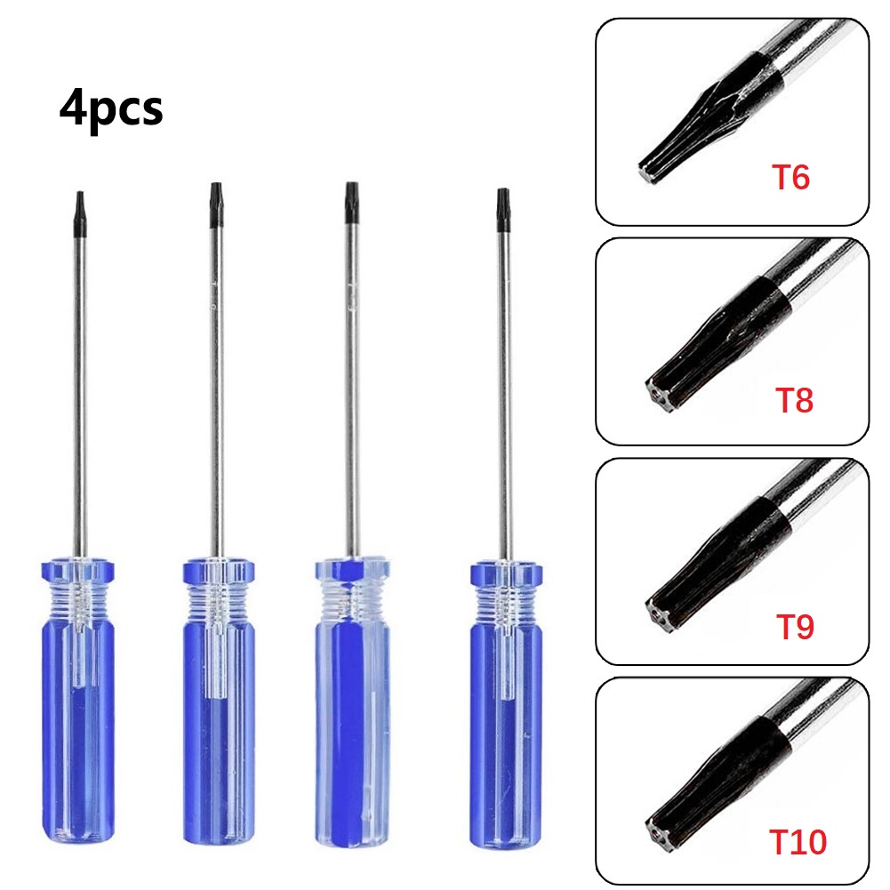 Kit de herramientas de reparación de destornilladores Torx T6 T8 T9 T10 para Macbook, portátil, HDD, PS5, PS4, PS3, Xbox One y Xbox 360 Reparación de controladores: Verde