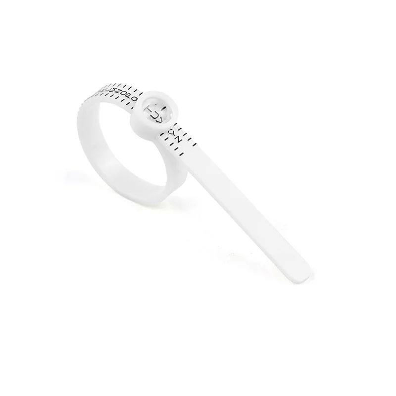 Medidor de anillos de plástico para Reino Unido, EE. UU., UE, HK, con lupa, regla de anillo, medidor de dedo, herramienta de medición de anillos, herramienta de medición de joyería: Verde