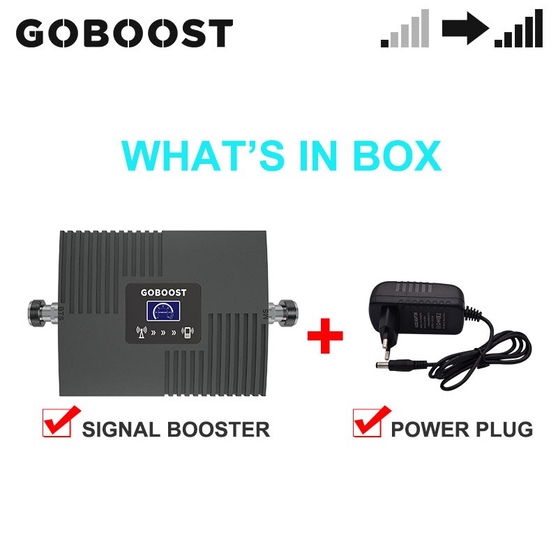 Goboost lcs display amplificador 2g única faixa impulsionador gsm 900 mhz celular celular mini repetidor de tamanho