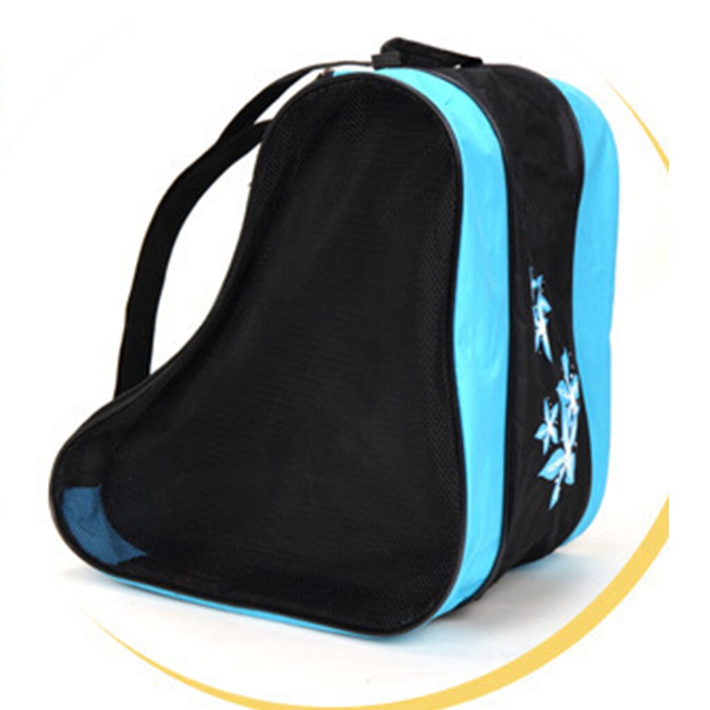 Thinkthendo 1 pc lâmina de rolo de gelo sapatos de patinação alça de ombro bolsa de transporte caso titular de três camadas 38x38x30cm