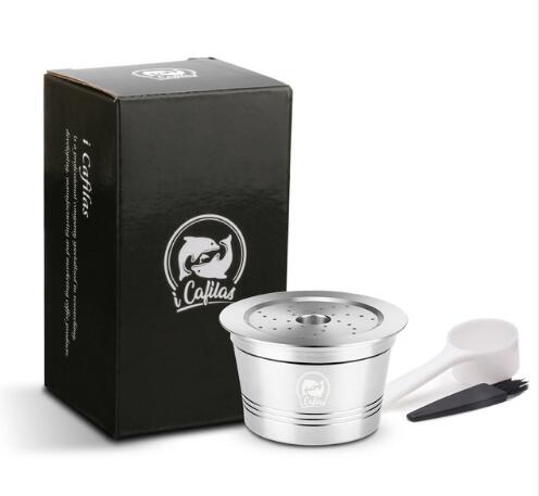 ICafilas wiederverwendbar Edelstahl Crema Kaffee Kapsel Filter manipulieren Löffel Für Caffitaly Rubin Tchibo Cafeteira Espresso Maschine: 1Caffitaly