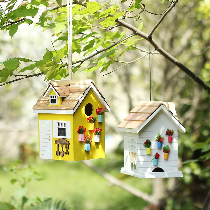 Sunshine Beach Bird House Courtyard Outdoor Bird Nest Bird Feeder Garden Decoration Landscape