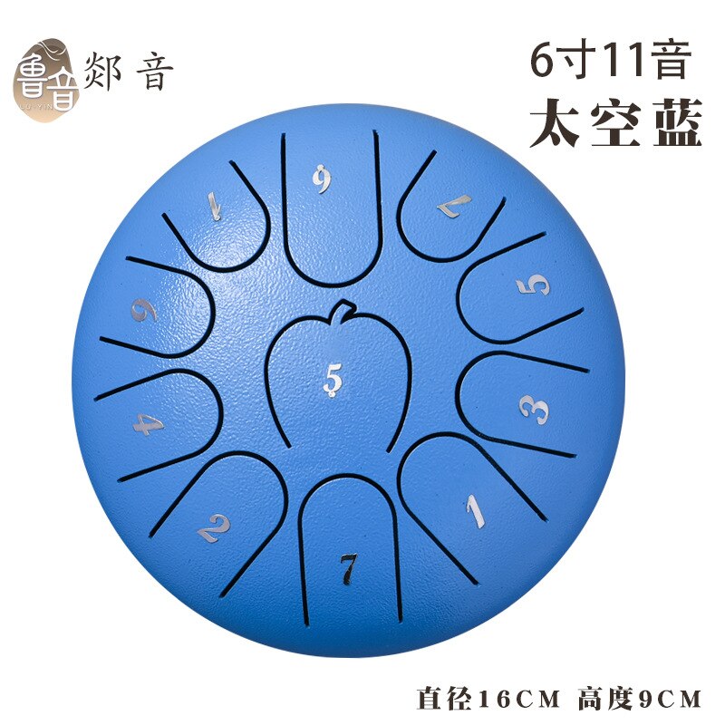 Tongue Drum 11 Notes 6 Inches For Hang Drum Instrument Mini Percussion Lotus Drum Worry Free yoga zazen therapists performa: D04