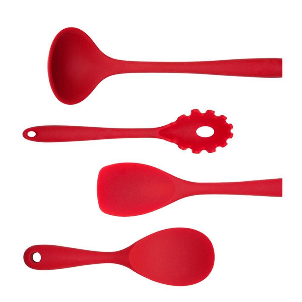 Siliconen keukenset kookgerei keukengerei spatel schep soeplepel speciaal hittebestendig