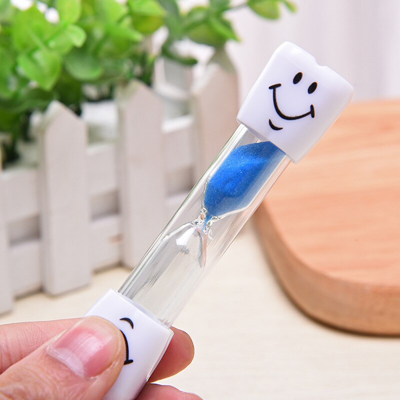 Children Kids Hourglass Toothbrush Timer 3 Minute Smiling Face For Cooking Sandy Clock Brushing-Teeth Timer Sandglass 1Pcs