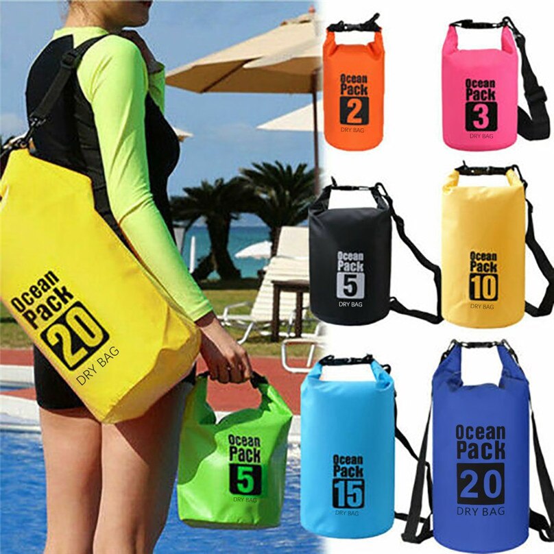 Bolsas al aire libre para canoa flotante kayak Camping bolsa seca mochila 10L impermeable #4j08
