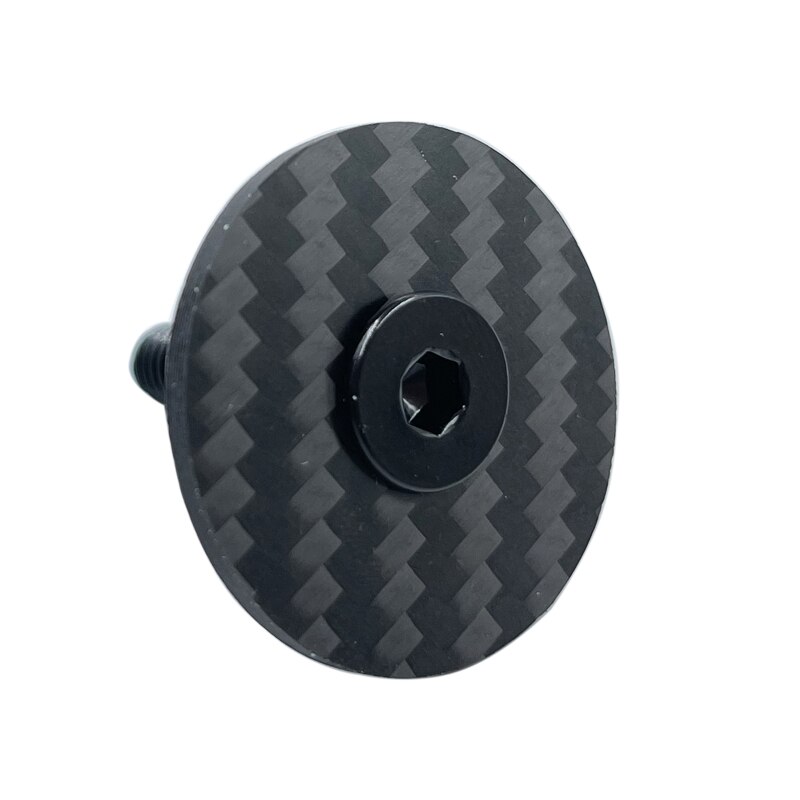 Bicycle Stem Carbon Top Cap MTB Road Bike For 28.6mm Fork Tube Carbon Fibre Headset Cap Cover