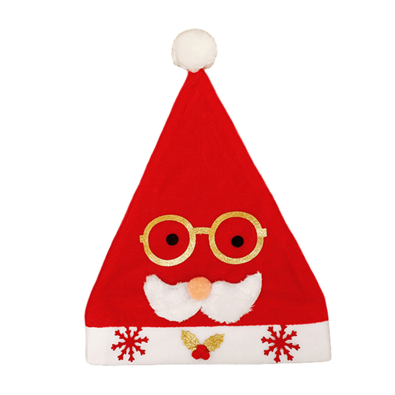 Adults Children Santa Hats, Novelty Funny Christmas Hat with Cartoon Headwear