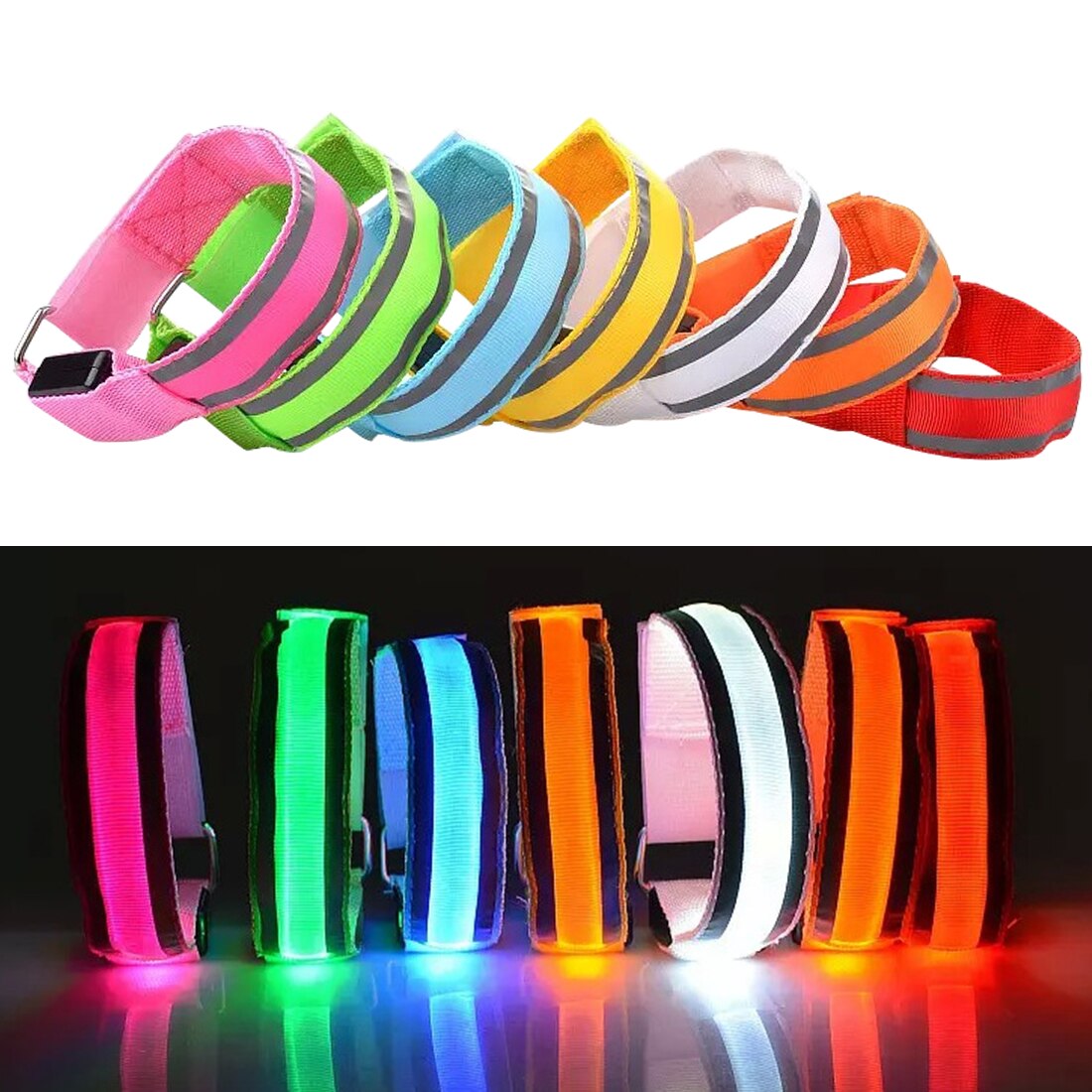 Armband Led Verlichting Running Fietsen Joggen Wandelen Veiligheid Led Licht Elektrische Scooter