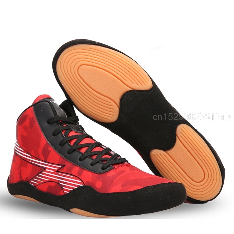 Men Boxing Wrestling Fighting Boots Breathable Wearable Supporting Big Boys Training Boxing Shoes 35-45 Plus Size