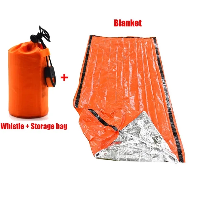 2 Person Emergency Shelter Bivy Survival Tent Kit Mylar Tube Tent Sleeping Bag Waterproof Outdoor SOS Thermal Blanket Reusable: Red