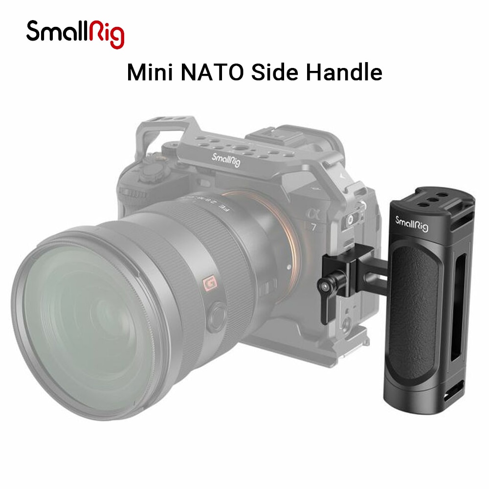 Mini maniglia laterale per gabbia universale per fotocamera Smallrig per Sony Canon Nikon impugnatura per gabbia per fotocamera fotocamera rslr/NATO DSLR 3813/3814