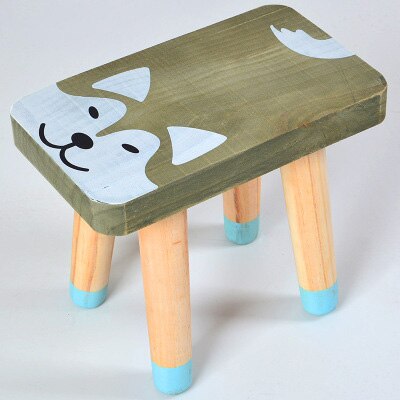Nordic Fresh Mini Coffee Table Wood Low Folding Chair Living Room Home Furniture Home Decoration Accessories: Husky