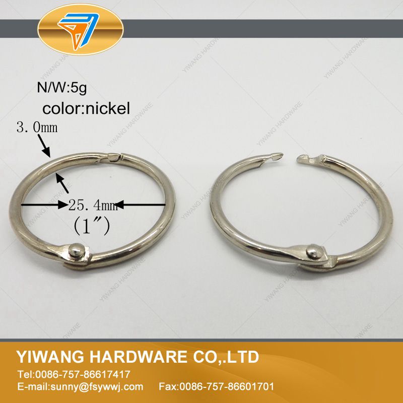 office paper clamps notebook ring calendar circle hanging ring postcard binder ring O ring durable: 25mm