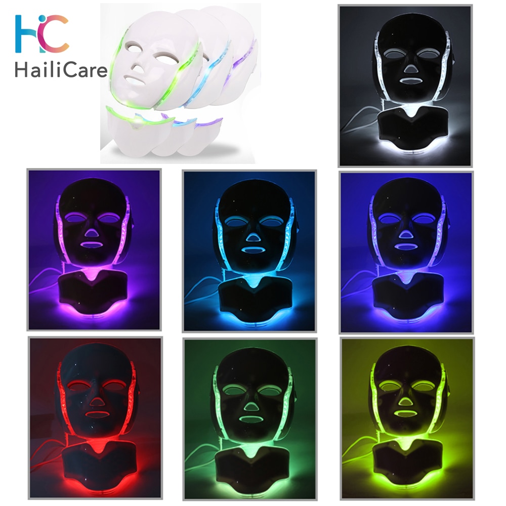 7 Colors Beauty Therapy Photon Led Facial Mask Light Therapy Face Skin Lifting Beauty Rejuvenation Device