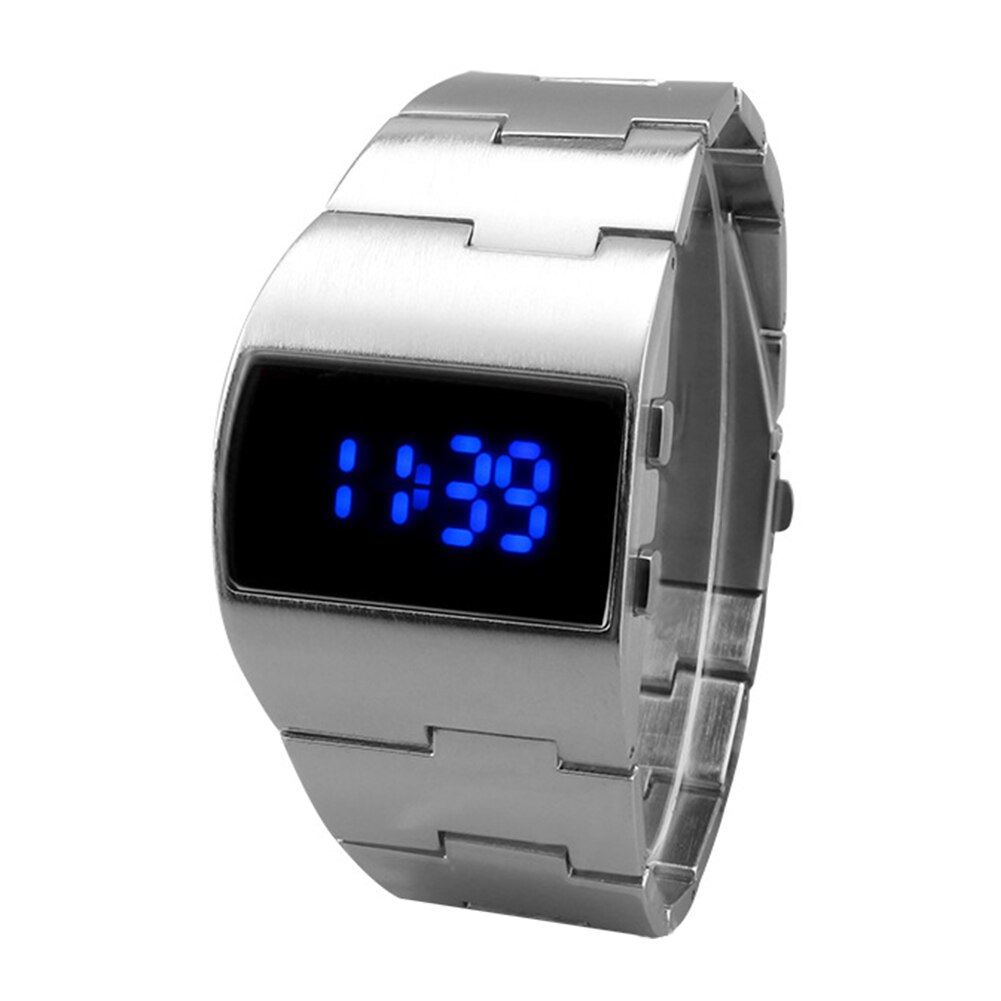 Mannen vrouwen fitness elektronische led display draagbare armband iron man verstelbare casual business outdoor cool digitaal horloge