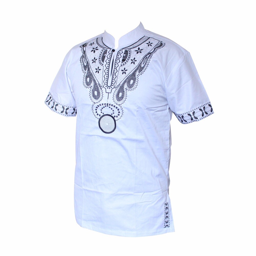 Dashiki t-Shirt pour homme musulman, africain, Haute Tribal brodé Ankara