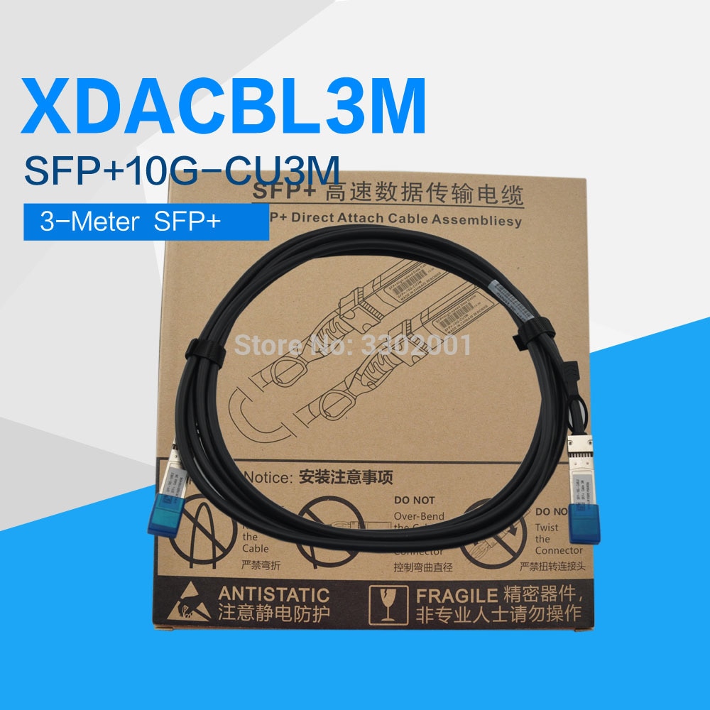 FANMI 3-Meter XDACBL3M 10 Gb SFP Direkte anfügen Kupfer, 3-Meter SFP + 10G-CU3M zu SFP + Kabel, 10 Gb SFP Twinax Kabel, AWG24 passiv