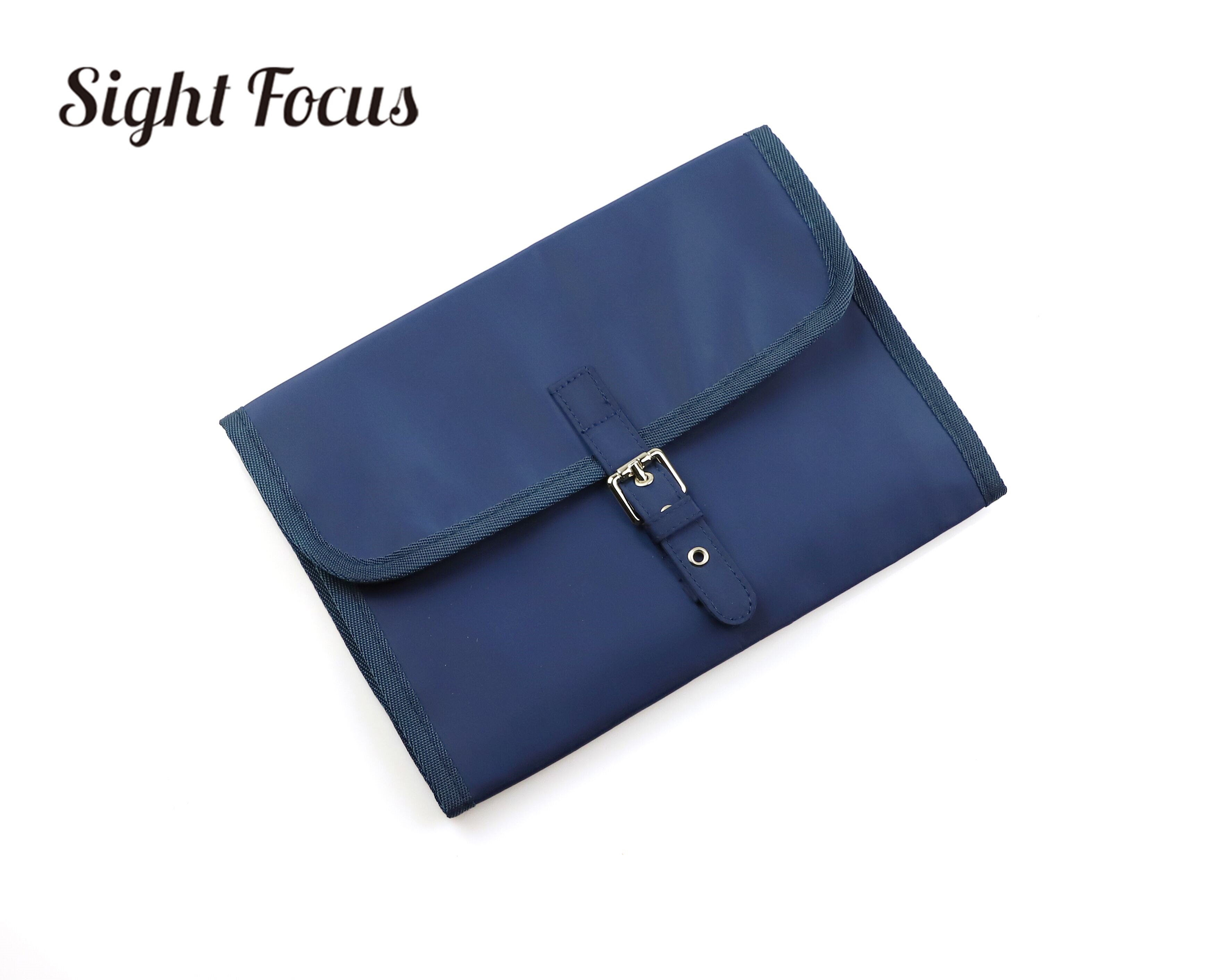 Reizen Horlogebanden Storage Case Voor Apple Samsung Horloge Band Strap Organizer Carry Bag Display Box Clutch Horloge Roll Houder Pouch: Navy