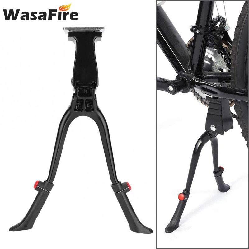 Double Leg Bicycle Kickstand Adjustable MTB Road Bike Central Stand Footrest Maintenance Holder For 26-28 Inch Bicycle Parts