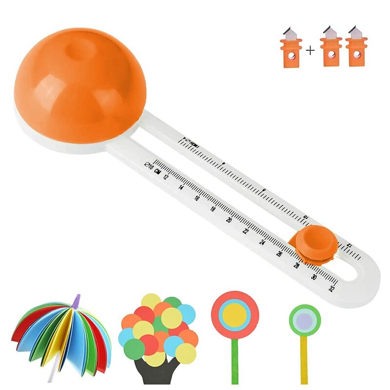 Circulaire Papiersnijder Papier Trimmer Scrapbooking Tool Rotary Cutter Ronde Snijmes Kaarten Snijders (Oranje)