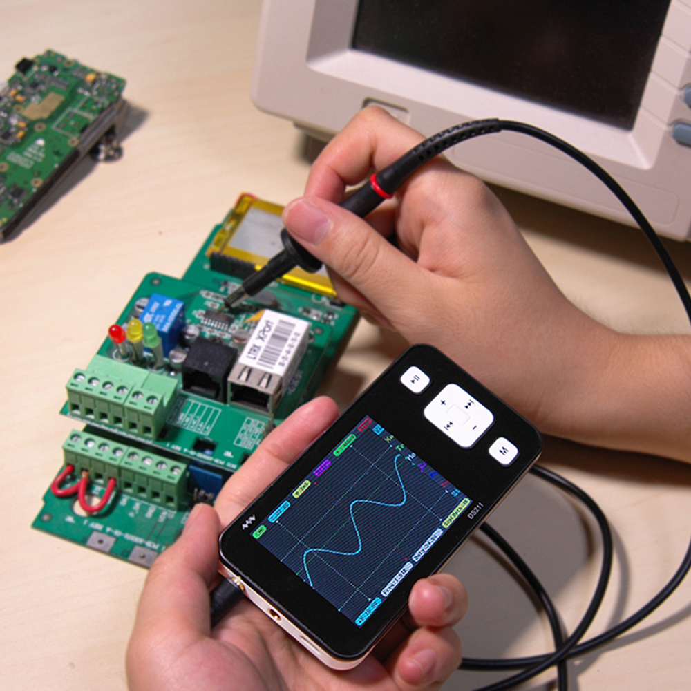 MINI DS211 LED Display Portable Digital Oscilloscope Inspection And Maintenance Electronic Equipment