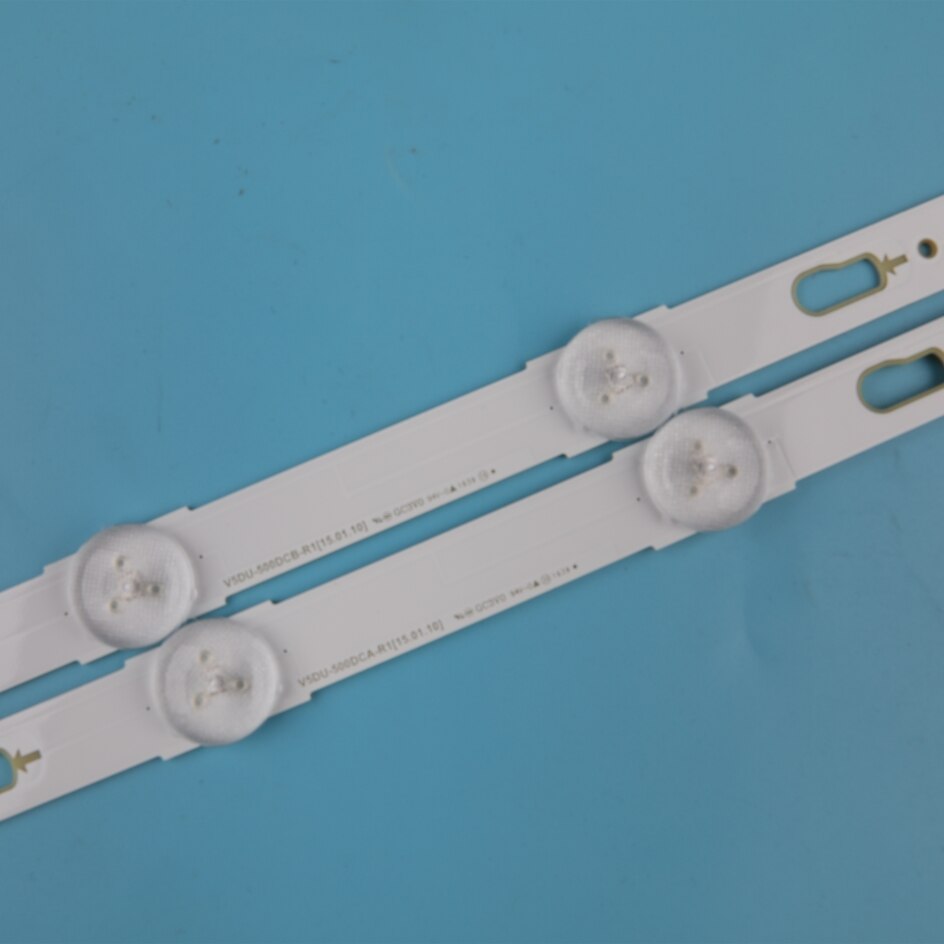 Tira de luces LED para Samsung UE50JU6400 UN50MU6070 UE50JU6400k UN50JU7100FXZA V5DU-500DCA-R1 500DCB BN96-34795A, 12 Uds.