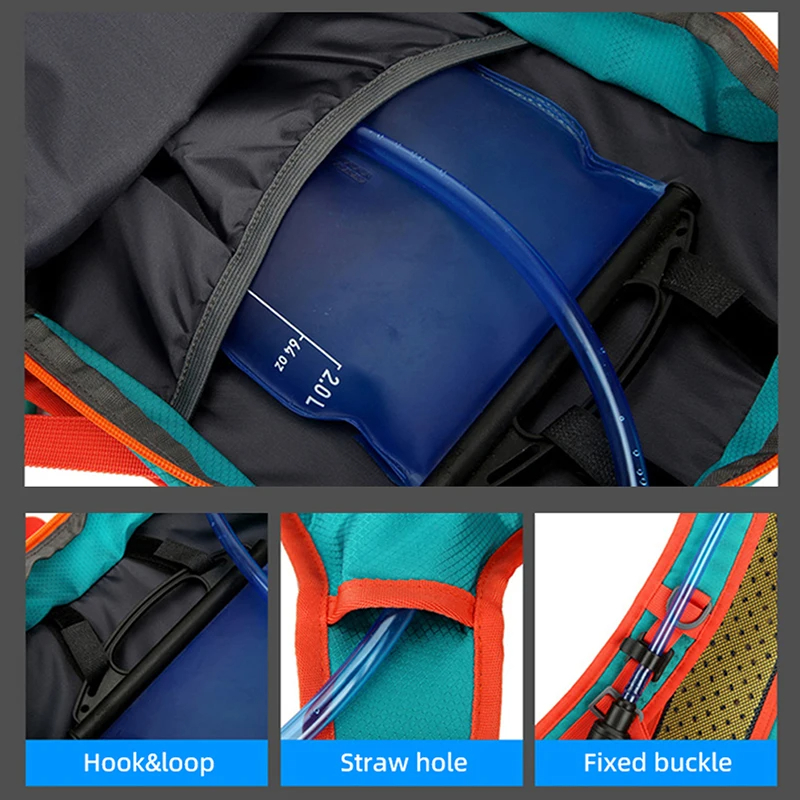 Bolsa de ciclismo, mochila de hidratación, montañismo, senderismo, escalada, deporte, montar, hombro, MTB, bicicleta, motocicleta, bolsa de equipo de viaje