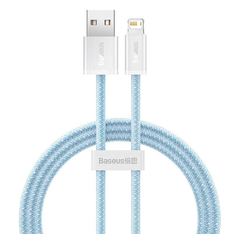 Baseus Usb Kabel Voor Iphone 13 Pro Max Snel Opladen Usb Kabel Voor Iphone 12 Mini Pro Max Data Usb 2.4A Kabel: Blue / 2m