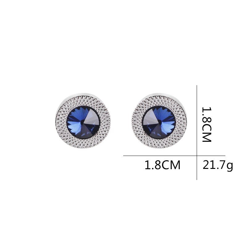 Men's Cufflinks Blue Crystal Tapered Cufflinks French Shirt Cufflinks Adjustable Cufflinks cufflinks