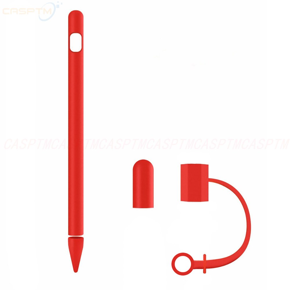 Til ipad tablet touch pen tilbehør blødt silikone etui til æbleblyant 1 anti-mistet beskyttende ærmebetræk til ipad blyant: 03