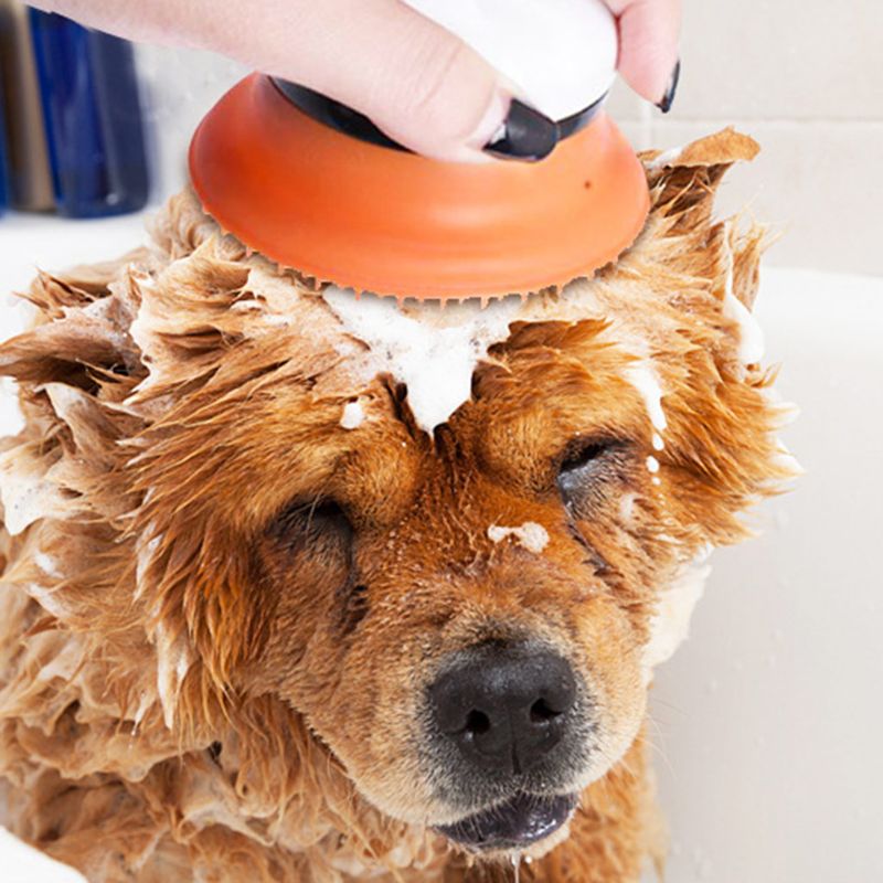 Kæledyr sprøjte brusebad hund bad massage massage værktøj kat brusebørstehoved