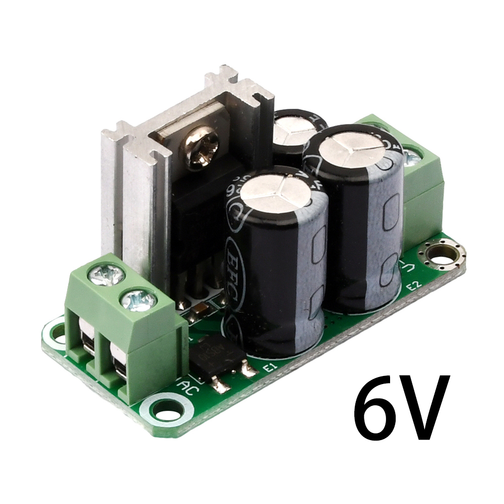 Einzelnes geregeltes Netzteilmodul DC 5V 6V 9V 12V 15V 24V Gleichrichterfilterplatine 7805/ 7809/ 7812/ 1A für Audioverstärker: Weiß