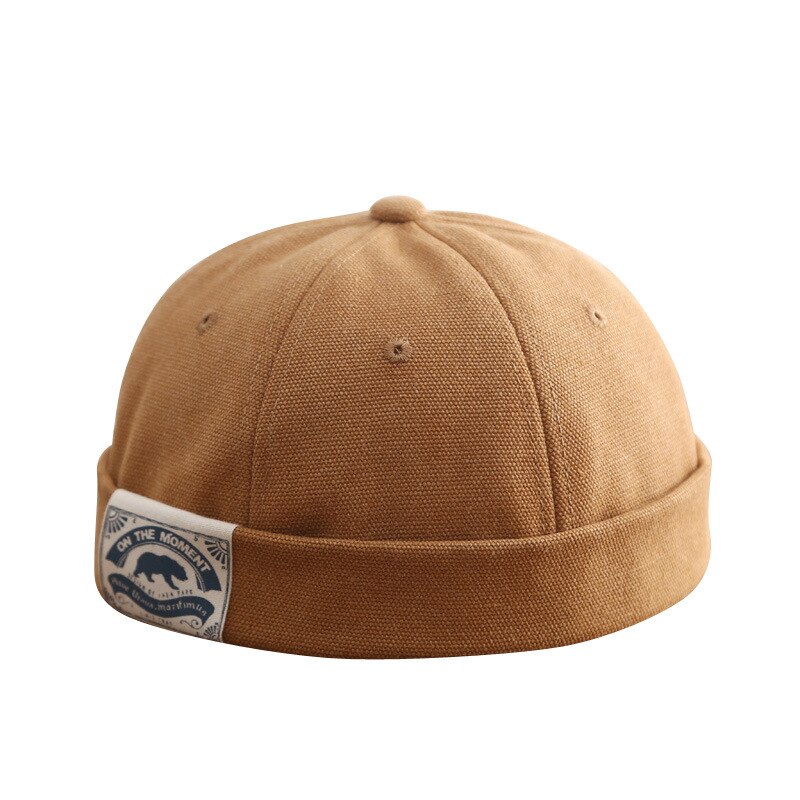 Bonnet Docker pour hommes et femmes, casquette de marin rétro, chapeau sans bord, casquette de papa