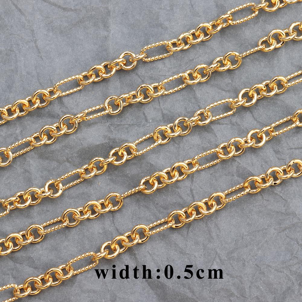 YEGUI C54,18k gold plated,0.3 microns,jewelry accessories,goldon chain,jewelry making,jewelry findings,diy chain necklace,1m/lot